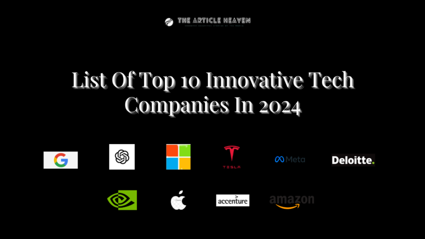 Top 10 Innovative Tech Companies